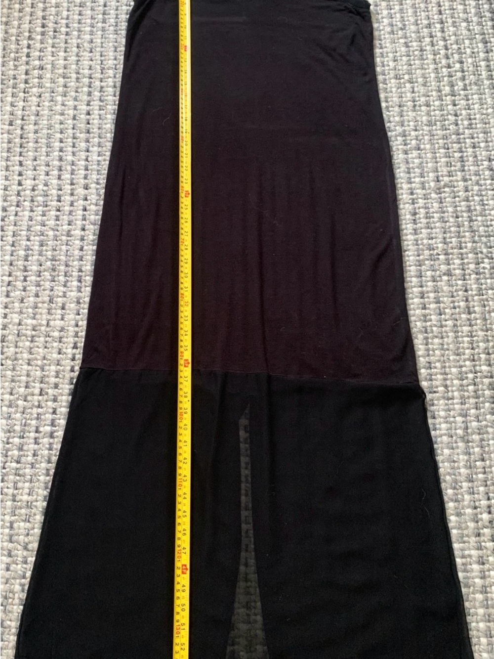 Dkny Black V-Neck Sheer-Hem Maxi Dress - Picture 10 of 11